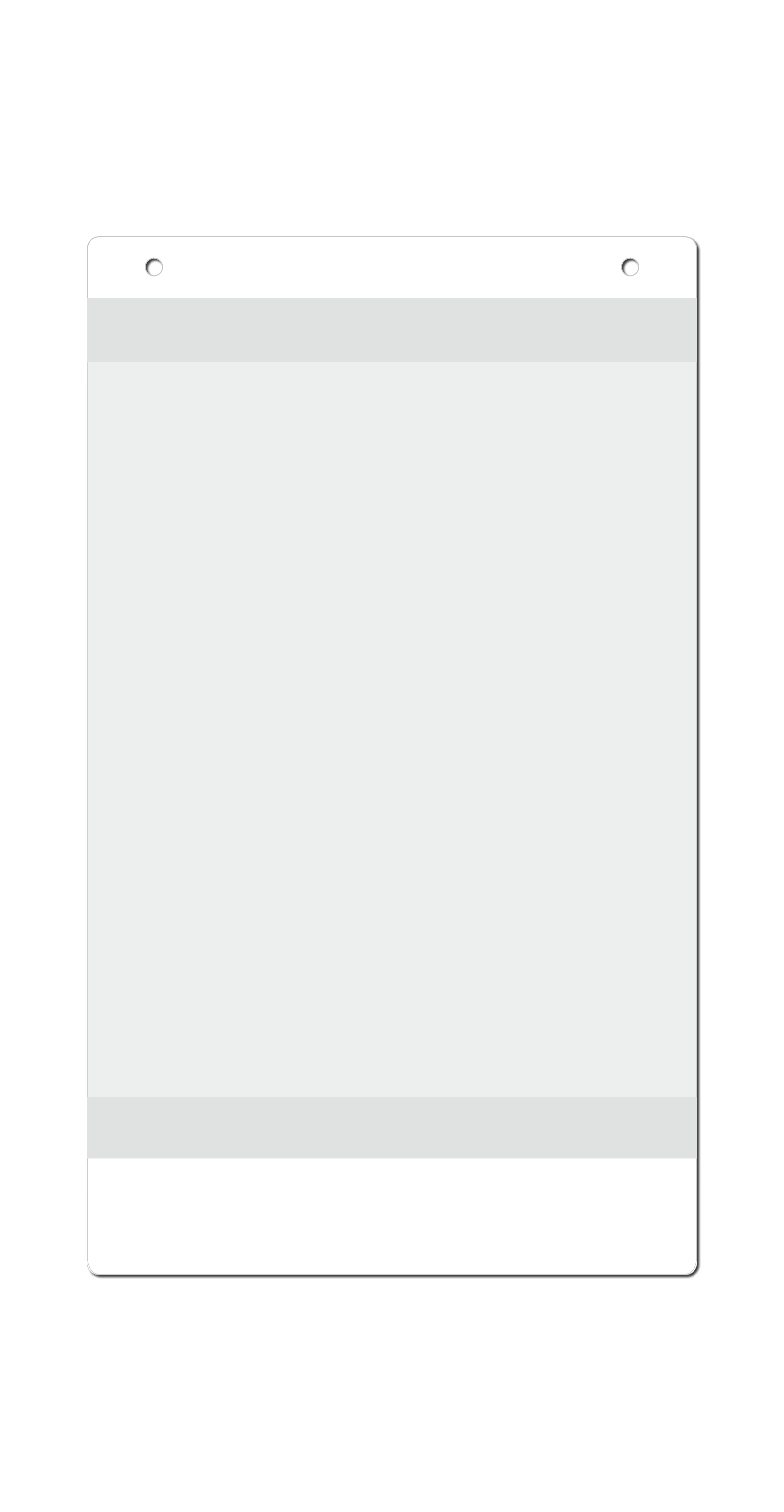 Getränkepreisdisplay "SlimLine" abgerundet, beidseitig