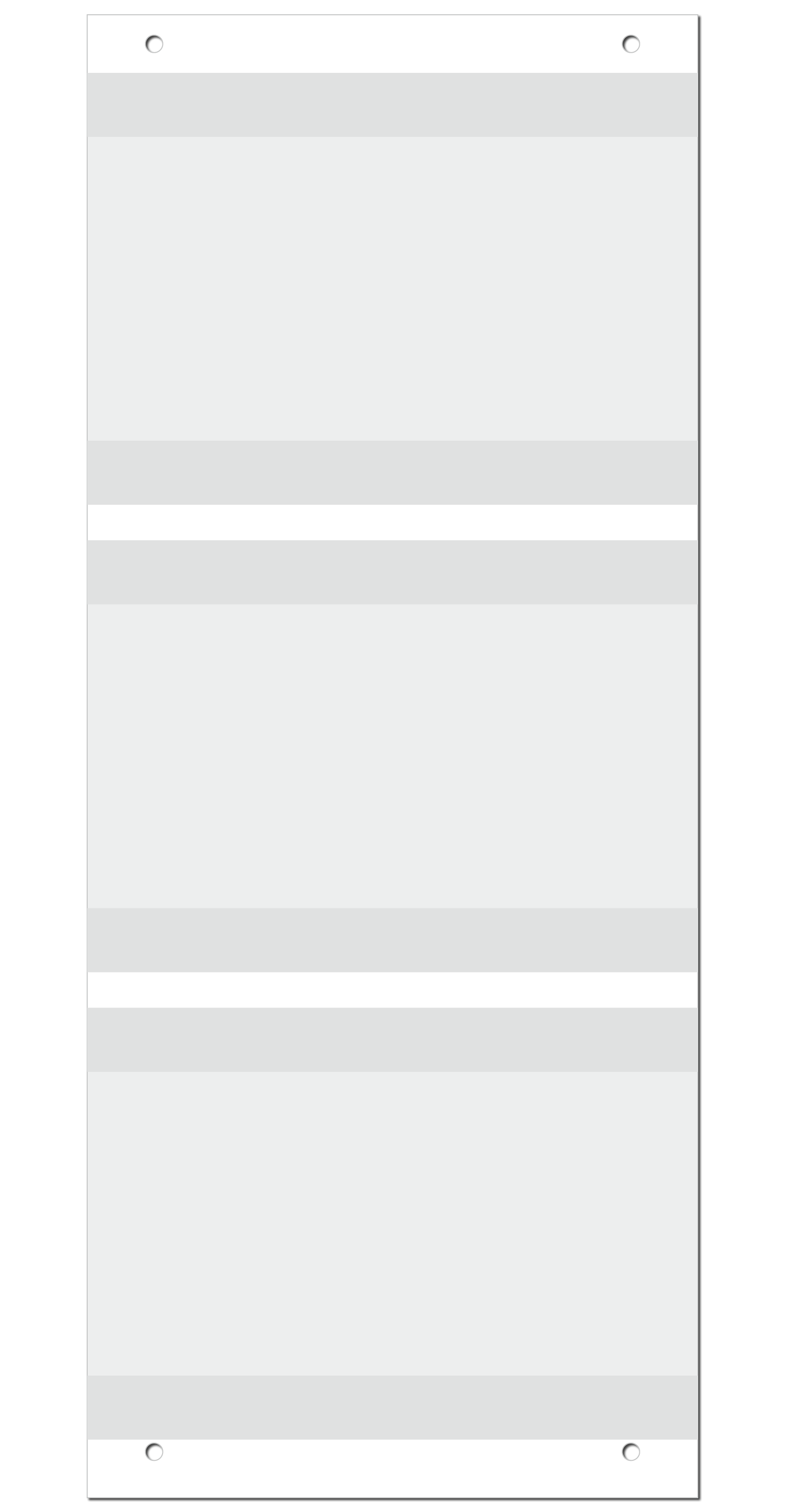 Getränkepreisdisplay "SlimLine" Lochung unten, beidseitig