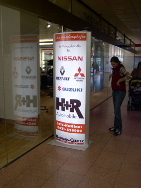 LED-Indoor-Leuchtstele "HighLight" für Plakatmaß 62 x 200cm