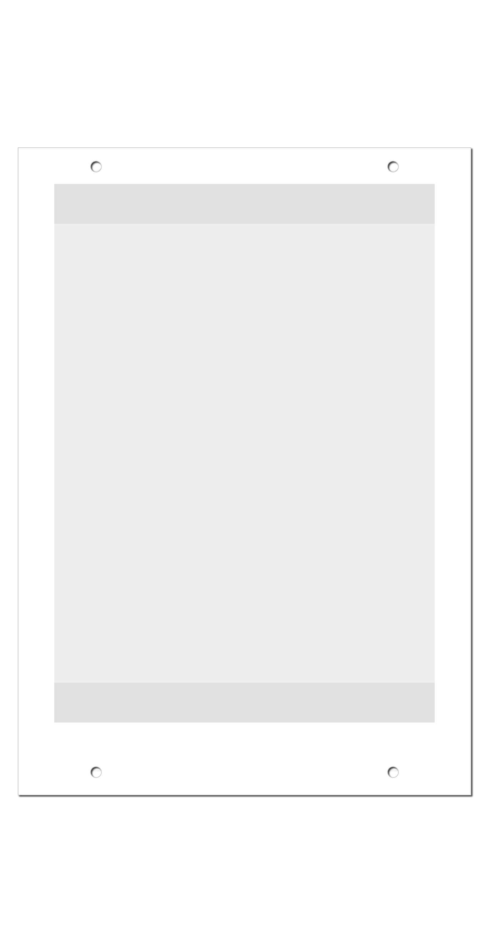Getränkepreisdisplay "ClassicLine" Lochung unten, beidseitig